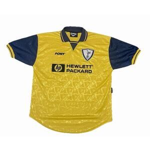 VTG 1995-1996 Tottenham Hotspurs Third Soccer Jersey Pony UK Large 23” x 29”